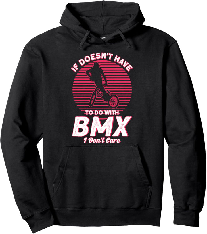 BMX Fahrer Vintage Retro Fahrrad Mountain Bike Pullover Hoodie
