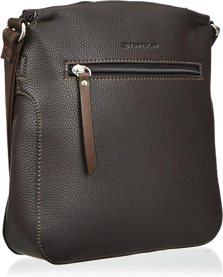 TOM TAILOR bags Lilly Damen Umhängetasche Crossbody Bag 25 x 9,5 x 27 Dark Brown, 25 x 9,5 x 27 Dark