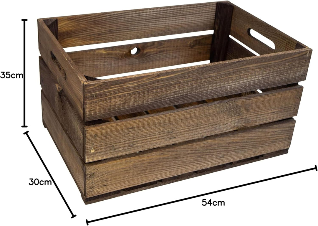 4 Stück Neue stabile Obstkisten Stiege, Apfelkiste, Weinkiste aus dem Alten Land +++ Natur 54x35x30