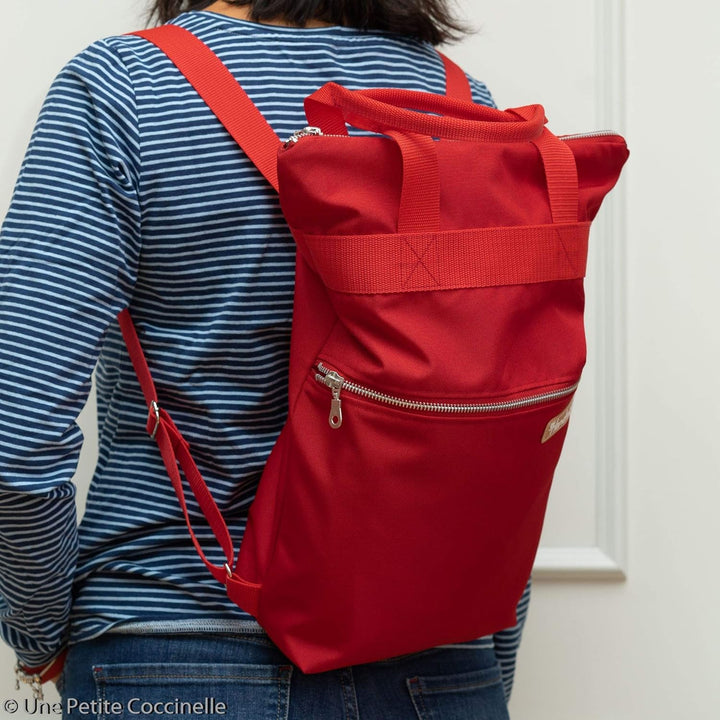 DIY Nähset/Nähpaket Rucksack/Shopper 37cm x 30cm rot