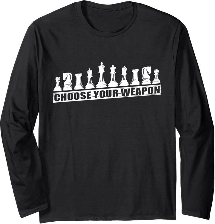 Choose your weapon - Schachfiguren Langarmshirt