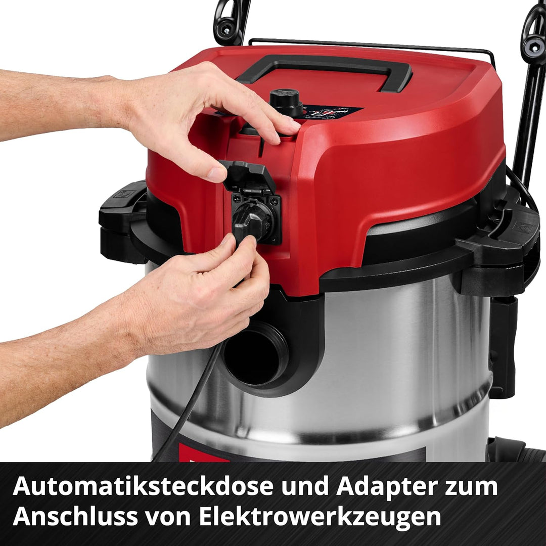 Einhell Nass-Trockensauger TE-VC 5090 SACL (1300 W, 230 mbar Saugleistung, 50 L Behälter, Staubschut