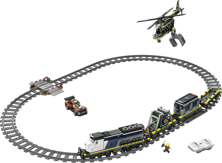 LEGO City City Überfall auf den Polizeizug - Ferngesteuerter Spielzeug Zug - Modellbau mit kreisförm