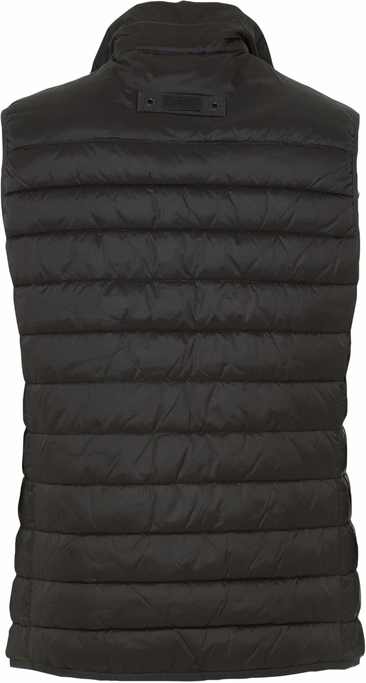 camel active Herren leichte Steppweste ohne Kapuze 56 Dunkelgrau, 56 Dunkelgrau