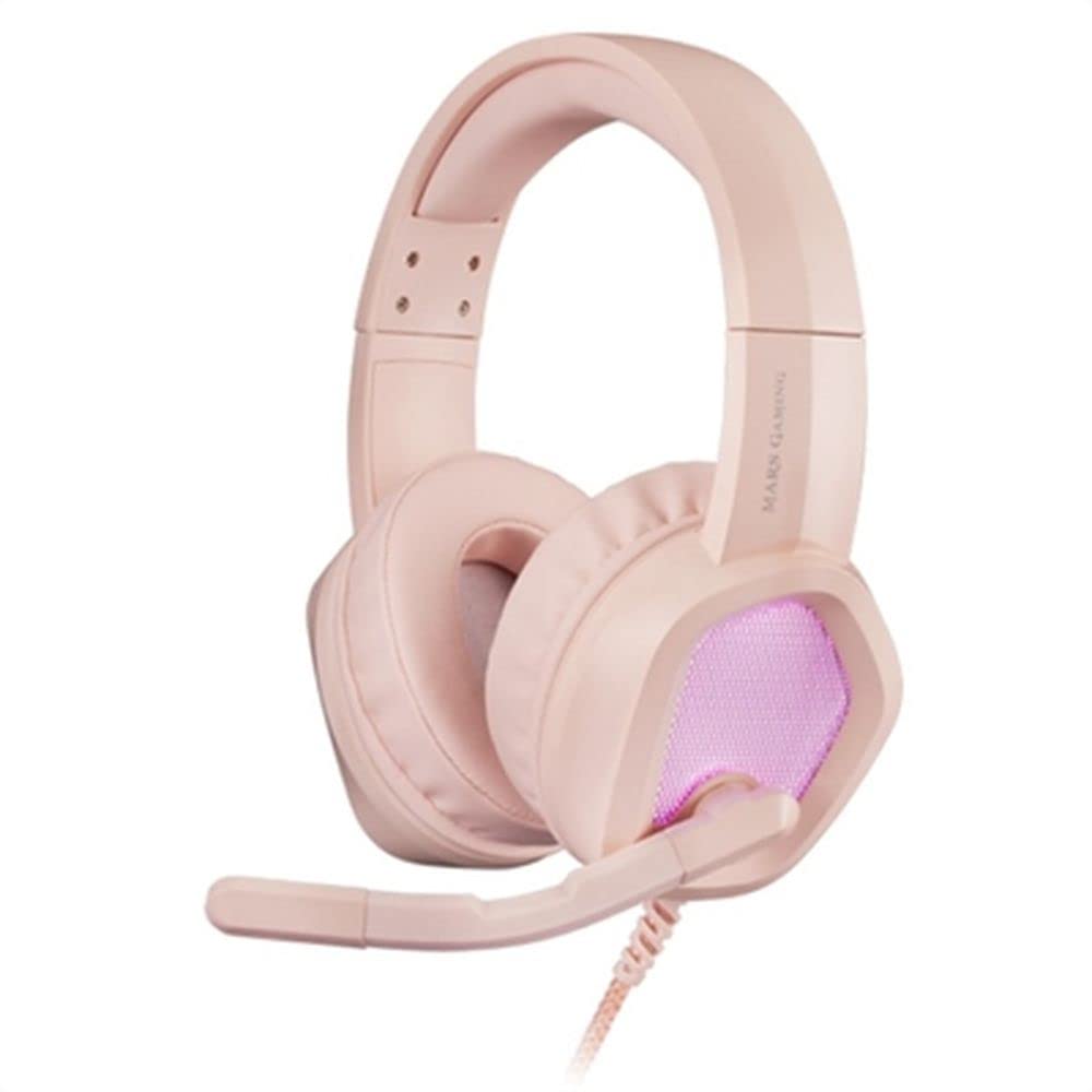 Mars Gaming MH320, RGB Gaming-Headset, Ultra-BASS 3D Sound, Mikrofon mit Rauschfilter, Ultraleicht D