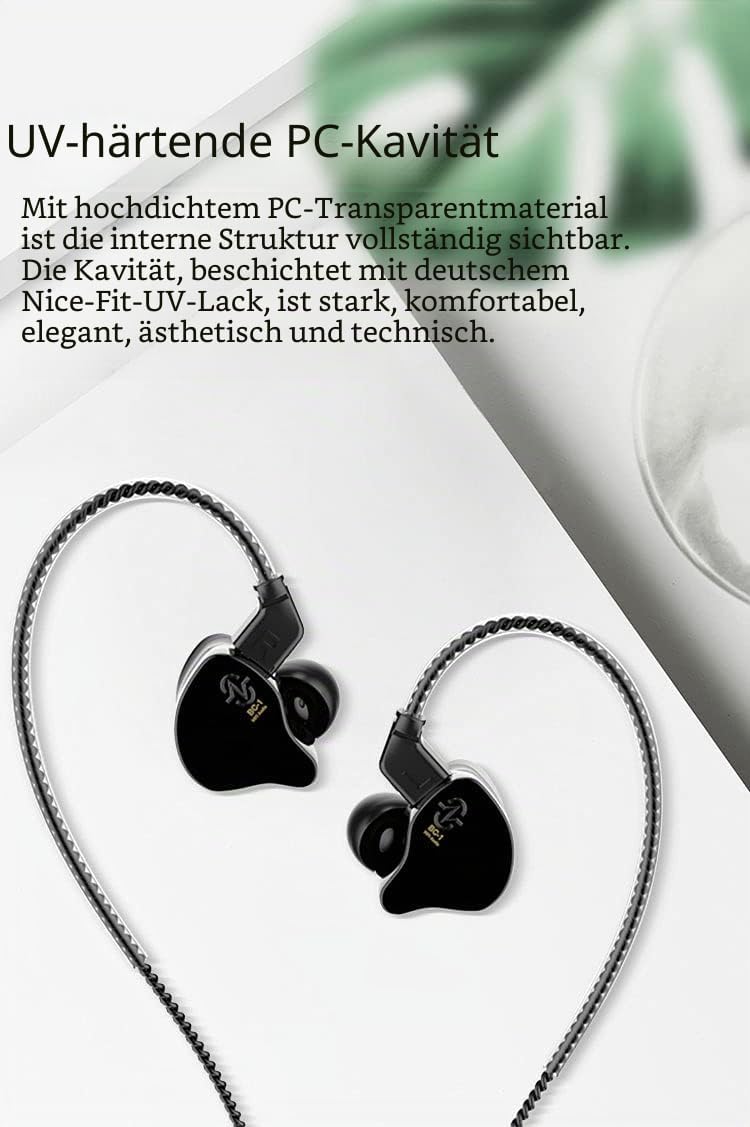 Yinyoo CCZ Melody Kabelgebundene Kopfhörer USB C Anschluss, leichte und Bequeme Ohrhörer mit 4N OFC-