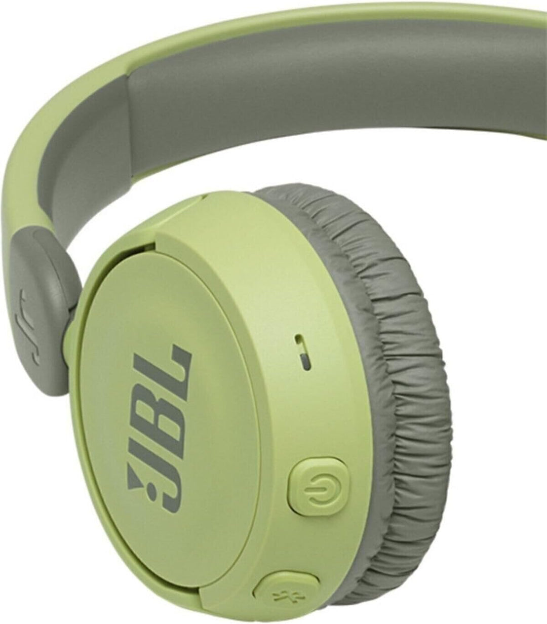 JBL Jr310 BT On-Ear Kinder-Kopfhörer - Grün – Kabellose Bluetooth-Ohrhörer mit Headset und Fernbedie