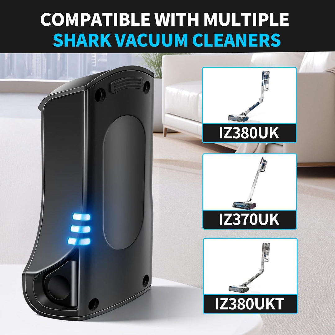 Akku für Shark XSBT600EU, 21,6V-Li-Ionen-Akku als Ersatz für Shark PowerPro Staubsauger IZ370EU, IZ3