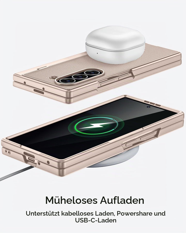 Miimall Kompatibel mit Samsung Galaxy Z Fold 6 Hülle mit S-Pen &amp; Stifthalter, [HD Displayschutz] Ult