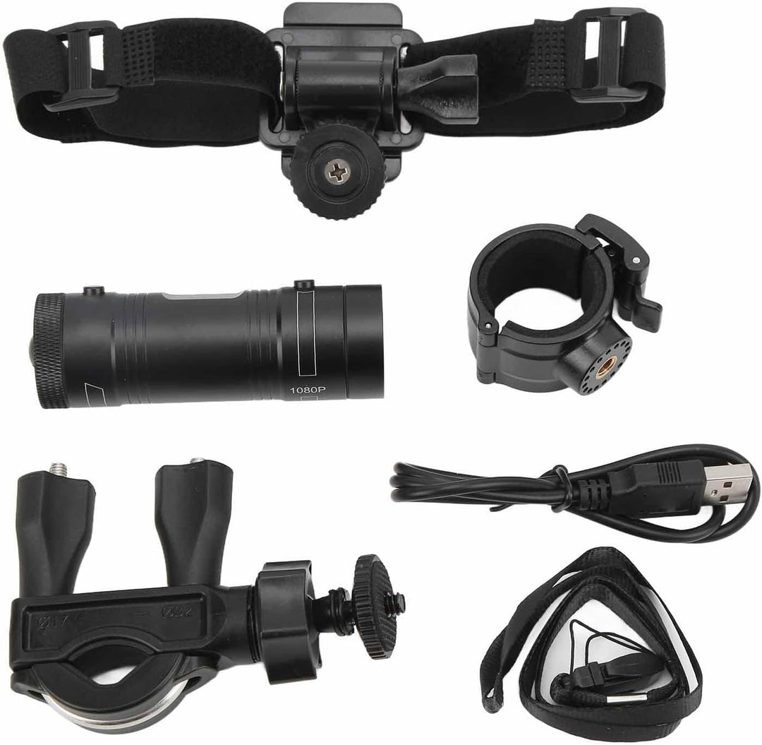 Yctze Fahrradhelm-Sportkamera, Volle 1080p HD-Mini-Action-Kamera, Tragbare wasserdichte 120°-Weitwin