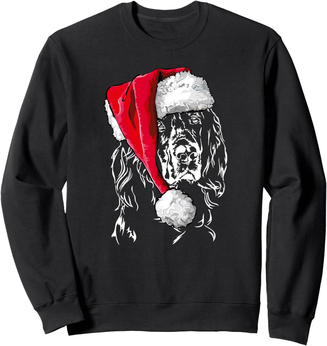 Lustiger Gordon Setter Weihnachtsmann Weihnachten Hunde Sweatshirt