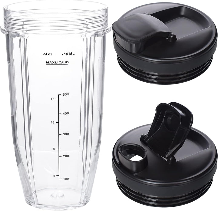680 ml Mixerbecher mit verbesserten Deckeln für Ninja BL450 BL454 BL456 BL480 BL481 BL482 BL490 BL64