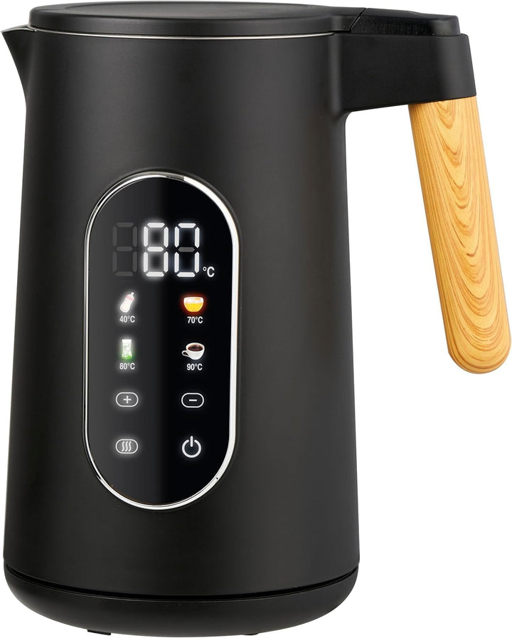 Digitaler Wasserkocher, 1,7L, 2200W, 40-100°C Temperatureinstellung, Individuell variierbare Tempera