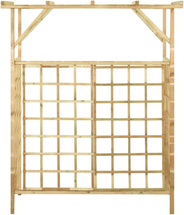 vidaXL Kiefernholz Imprägniert Pergola für 2 Mülltonnen Verrottungsfest Gartenpergola Holzpergola Ro