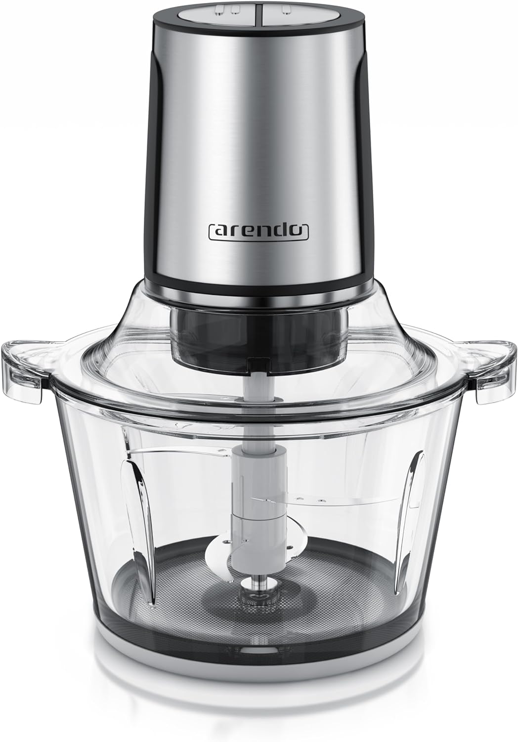 Arendo Power Zerkleinerer 400 Watt mit 1,5 L Glasbehälter, Elektrischer Multizerkleinerer, Leistungs