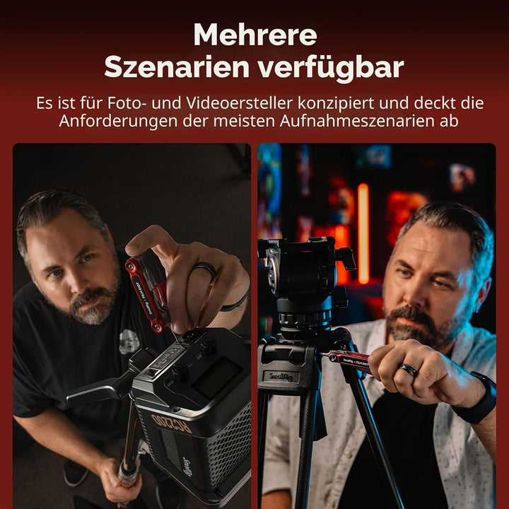 SMALLRIG x FILM RIOT 7-in-1-Klappwerkzeugset mit Schraubendrehern und Inbusschlüsseln, Positionierun