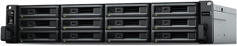 SYNOLOGY RS3621RPXS 2U 12BAY 2.2GHz 6C 8GB DDR4 4X 1GBE 2X USB 3.2 RPS, schwarz