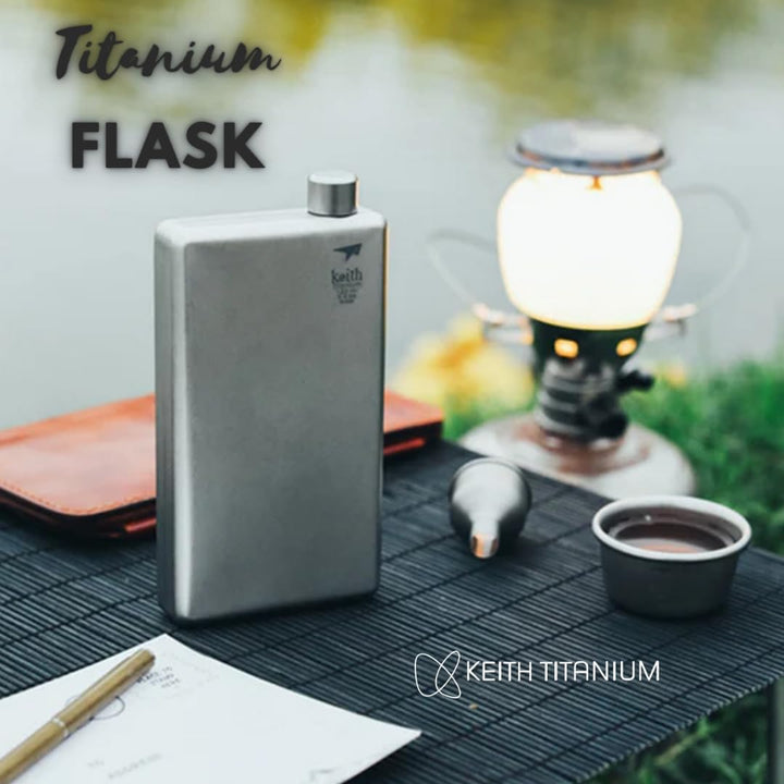 Keith Titanium Taschenflaschen - Wärme- und korrosionsbeständige Weinflaschen für Männer und Frauen
