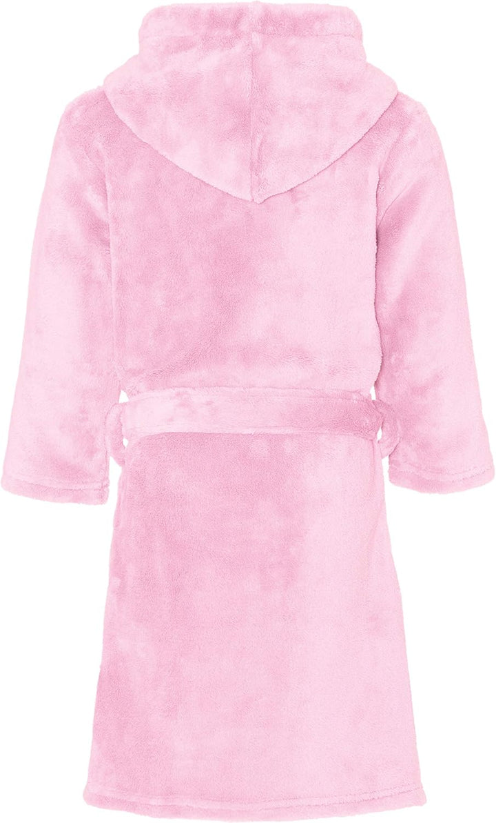 Playshoes Unisex Kinder Fleece-Bademantel Morgenmantel, rosa, 146/152