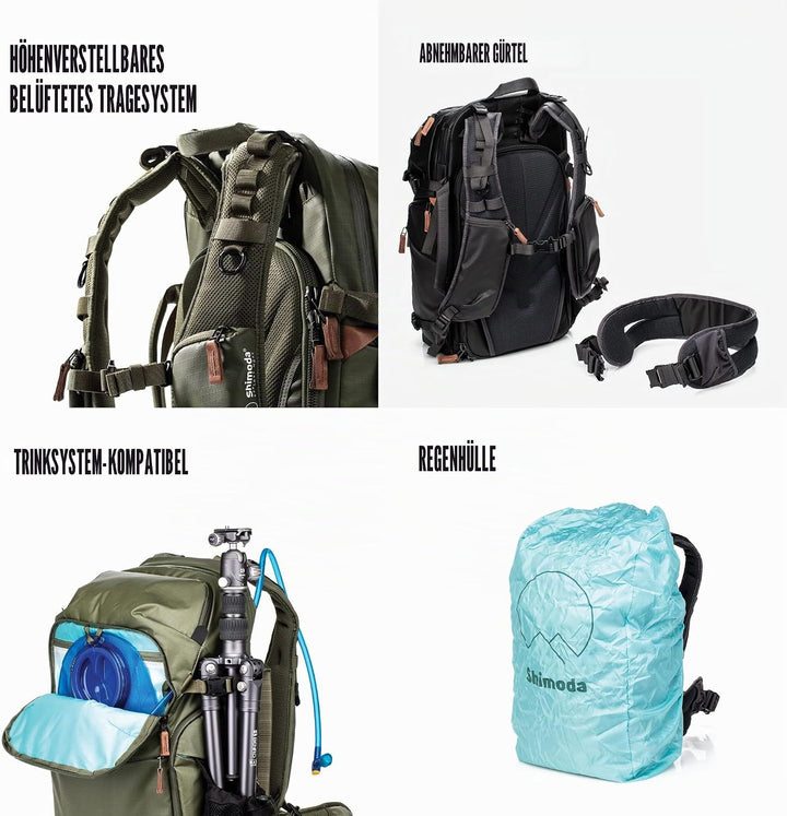 Shimoda Explore V2 Abenteuerrucksack, 30 l, Grösse M, Armeegrün Explore V2 30 Backpack Armee-grün, E