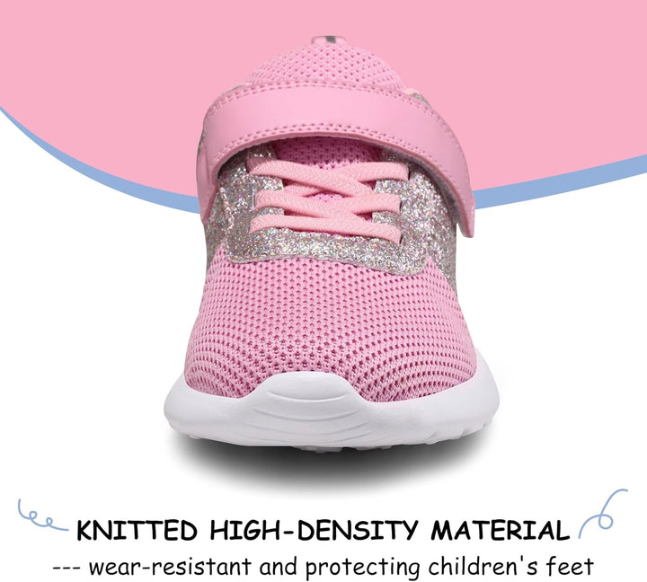 Mädchen Schuhe Kinder Turnschuhe Glitzer Sportschuhe Laufschuhe Hallenschuhe Sneakers Klettverschlus