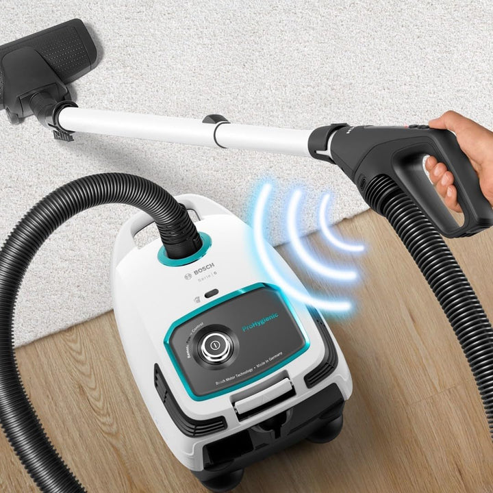 Bosch ProHygienic BGL6HYG1 Staubsauger mit Beutel, 4 L, 600 W, 75 dB, 12 Meter Kabel