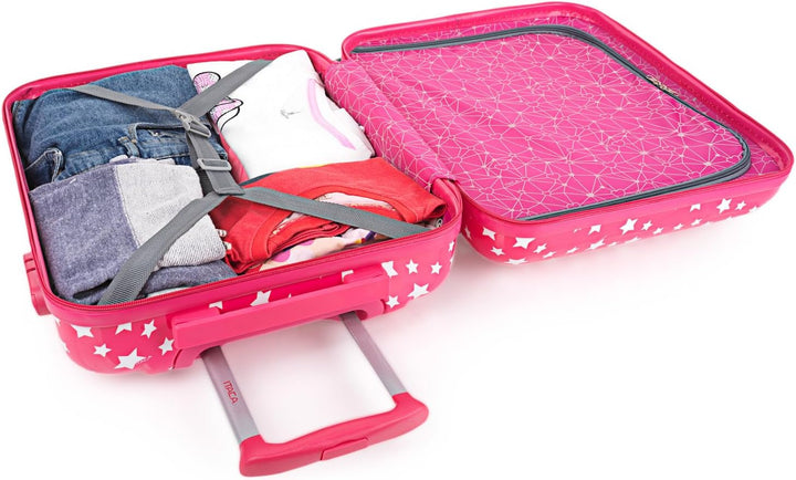 ITACA - Kulturtasche für Frauen und Kinder aus PC-Polycarbonat. Qualitäts-Reise-Toilettenbeutel star