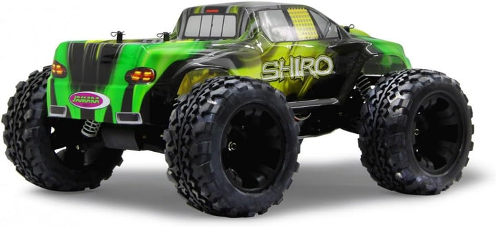 JAMARA 053366 - Shiro Monstertruck 1:10 4WD NiMh 2,4G LED - Allrad, Elektroantrieb, Akku, 35Kmh, Alu