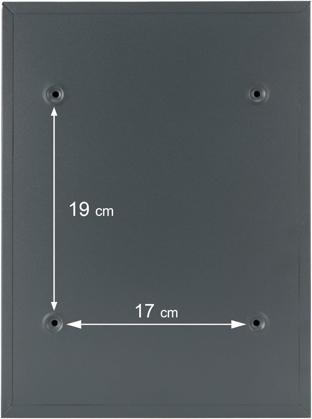Verda Designer Briefkasten personalisiert 35 x 26 x 8cm, UV-Farbe, Edelstahl, inkl. 2X Schlüssel, Po