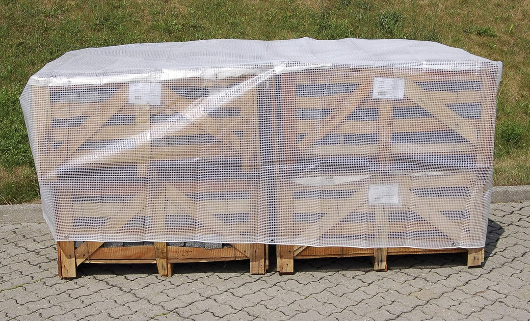 HOME It® Verstärkte Abdeckplane - 4,0 m × 6,0 m (24,0 m²), 120 g/m², UV-beständig, Wind- und Wasserd