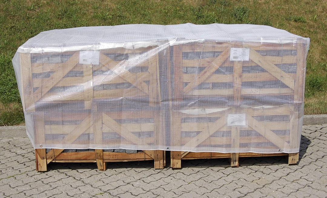 HOME It® Verstärkte Abdeckplane - 4,0 m × 6,0 m (24,0 m²), 120 g/m², UV-beständig, Wind- und Wasserd