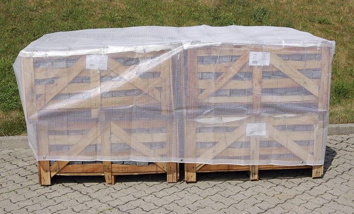 HOME It® Verstärkte Abdeckplane - 4,0 m × 6,0 m (24,0 m²), 120 g/m², UV-beständig, Wind- und Wasserd