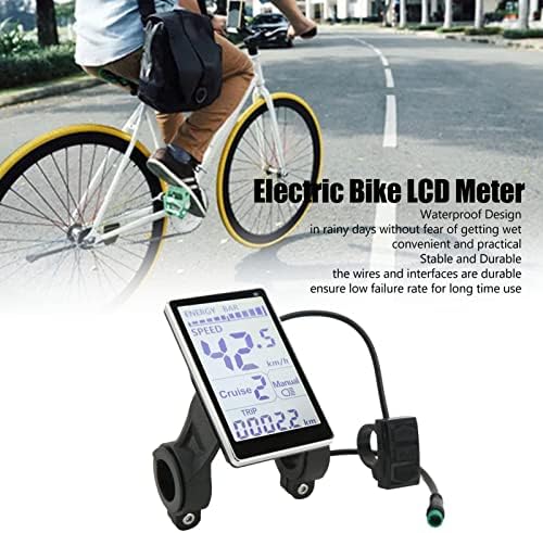 SUNGOOYUE Elektrischer Fahrradcomputer, 5-polig, 24 V, 36 V, 48 V, 60 V, Universelles LCD-Anzeigefel