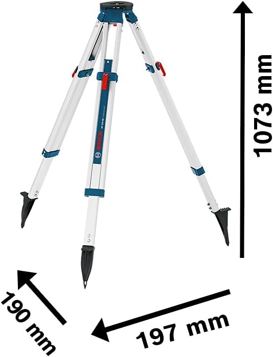 Bosch Professional Baustativ für Laser und Nivelliergeräte BT 170 HD (Höhe: 107–165 cm, Gewinde: 5/8