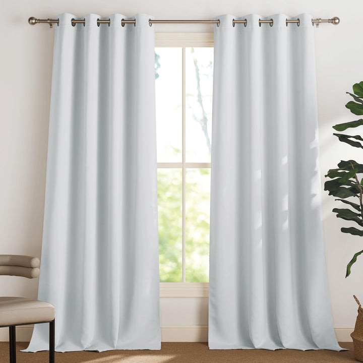 PONY DANCE Wärmeisolierende Vorhänge Wohnzimmer Ösenvorhang 2er Set H 280 x B 140 cm Thermogardinen