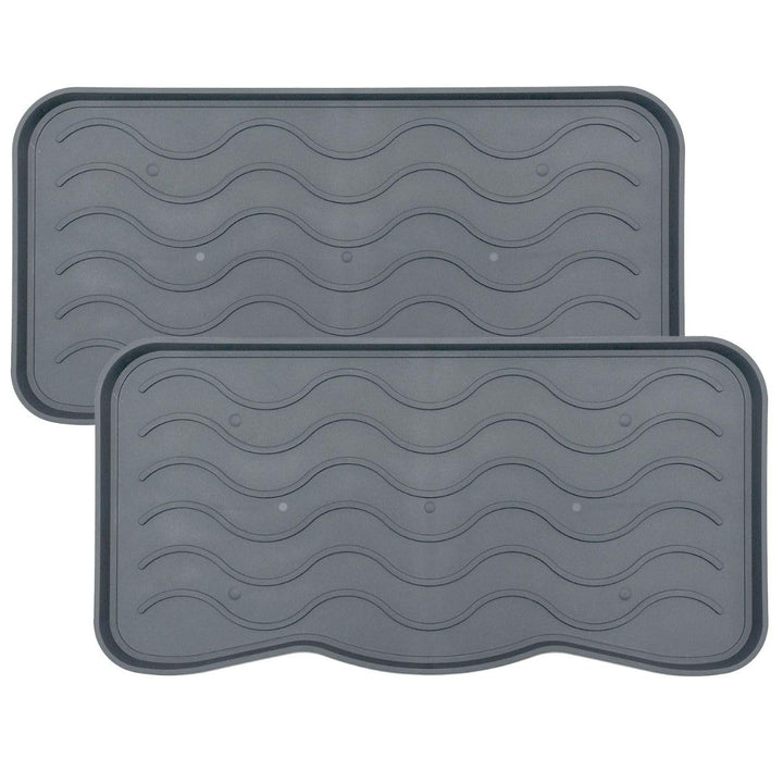 Set Schuhabtropfschale Schuhmatte wasserdichte, pflegeleicht, Kunststoffmatte schützt Böden Schuhabl