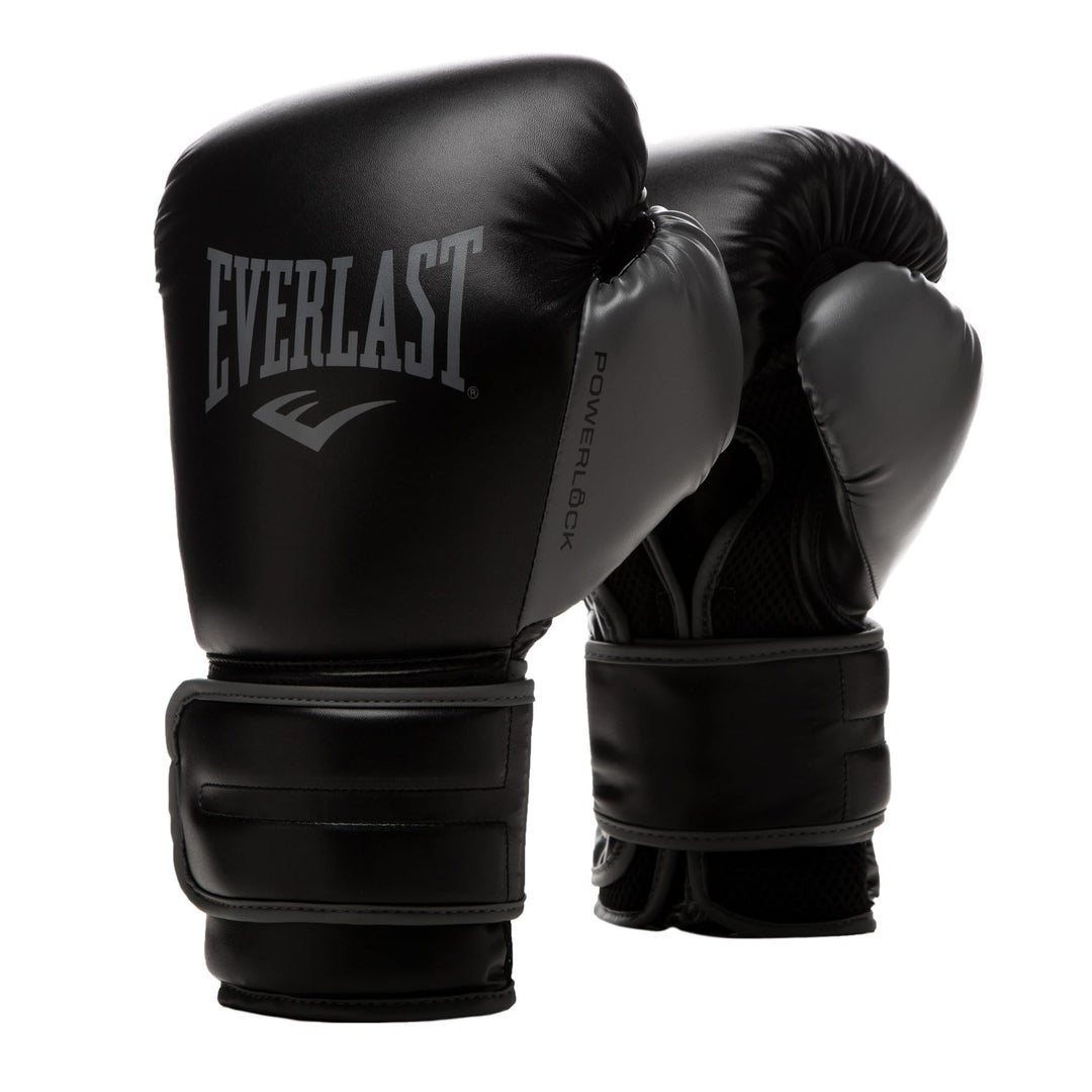 Everlast Unisex – Erwachsene Powerlock 2R Glove Handschuhe Schwarz 14oz, Schwarz 14oz