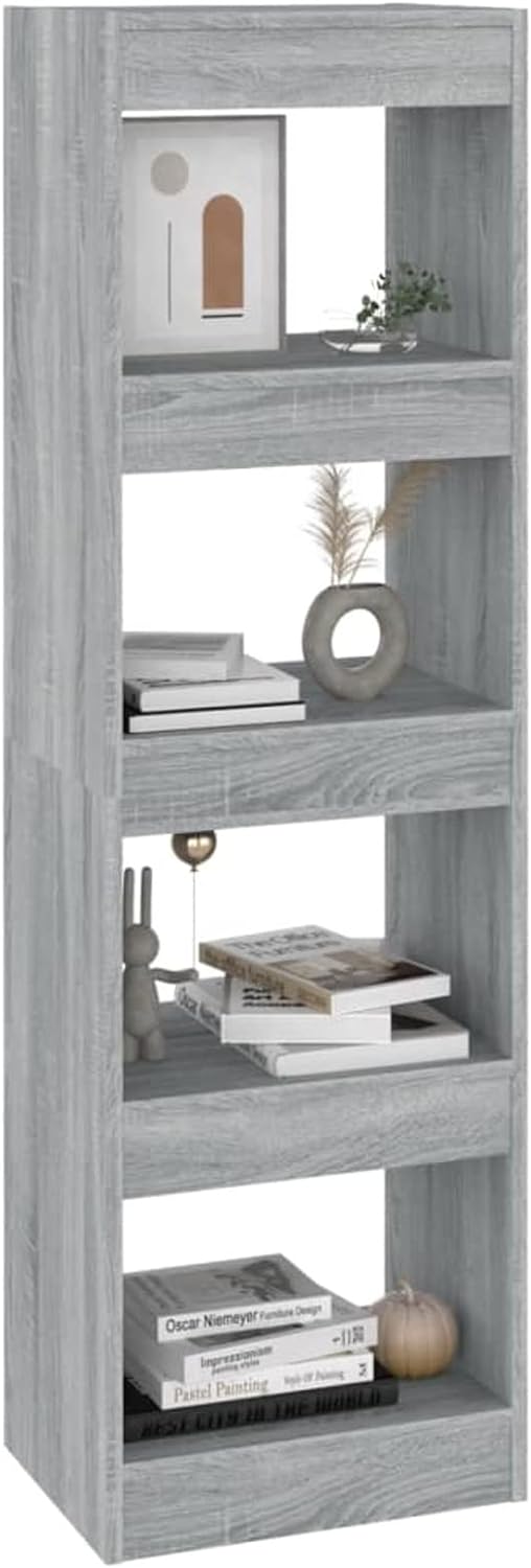 Gecheer Bücherregal Raumteiler mit Fächer Wandregal Standregal Aktenregal Raumtrenner Büroregal Rega