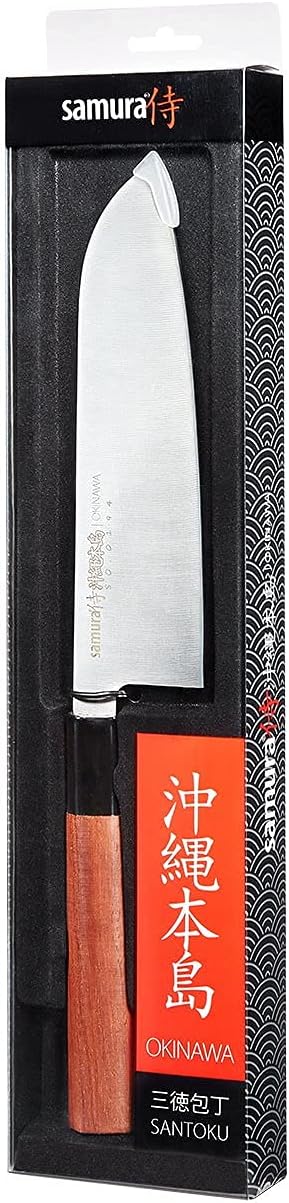 Samura Okinawa Professionelles Japanisches Küchen Santokumesser 175mm/6.9 "