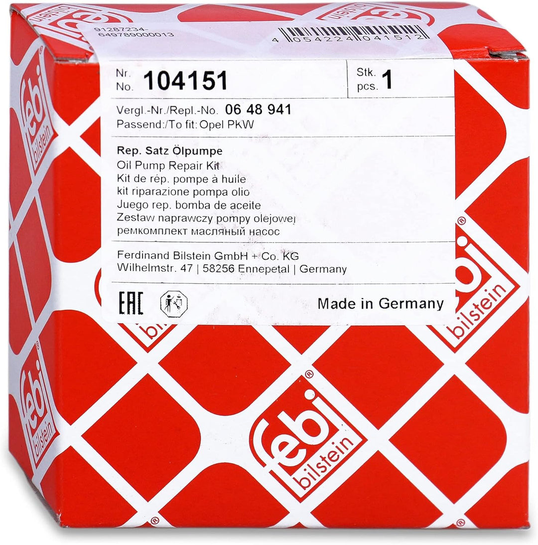 febi bilstein 104151 Rep. Satz Ölpumpe , 1 Stück