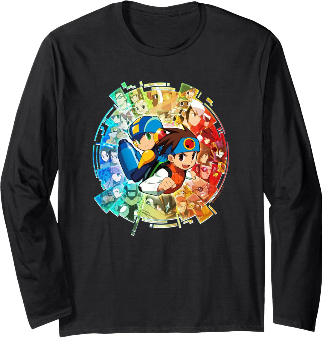 MEGA MAN BATTLE NETWORK LEGACY COLLECTION ART Langarmshirt