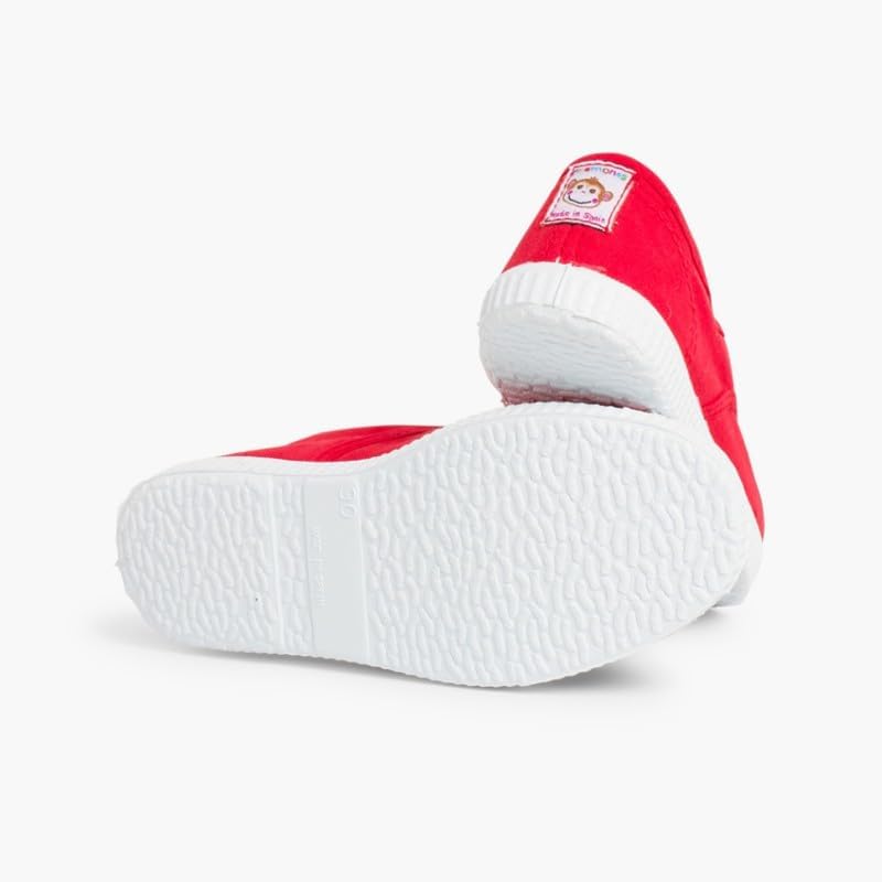 Pisamonas Leinwand-Sneakers Ohne Schnürsenkel Mit Gummispitze 21 EU Rot, 21 EU Rot