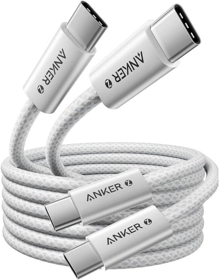 Anker 240W USB C Kabel [2 Stück 1,8m]+Anker 100W USB C Ladegerät 3-Port
