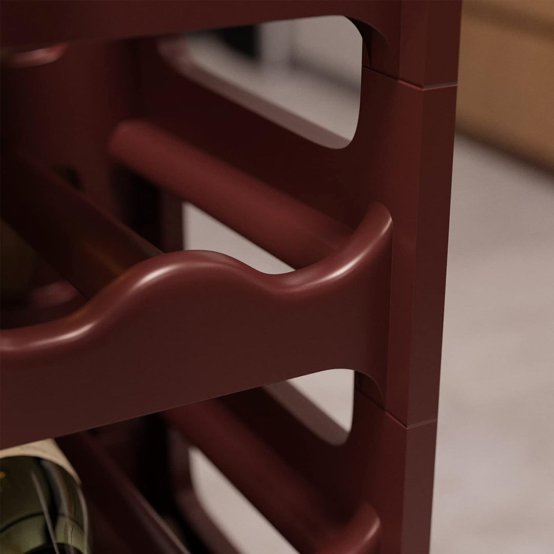 ARTECSIS Weinregal stapelbar Kunststoff für 36 Flaschen, stabiles leichtes Flaschenregal für Keller,