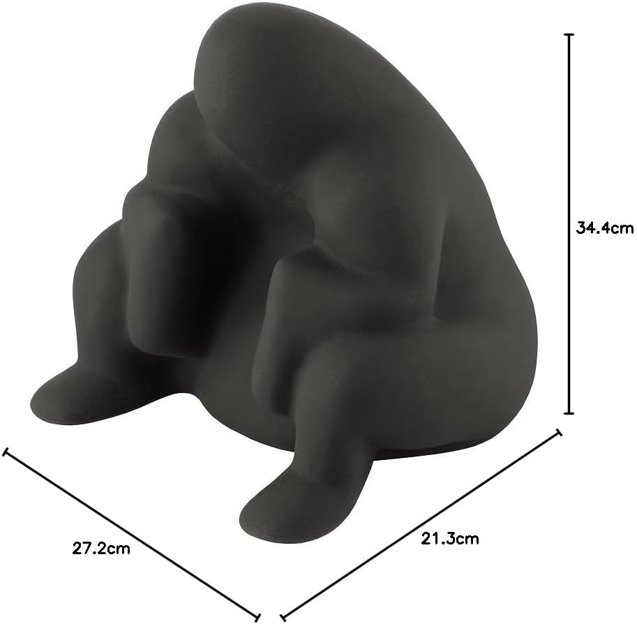 Alessi Dédé PS18 B - Design Türstopper aus Thermoplastischem Harz, Schwarz, One Size