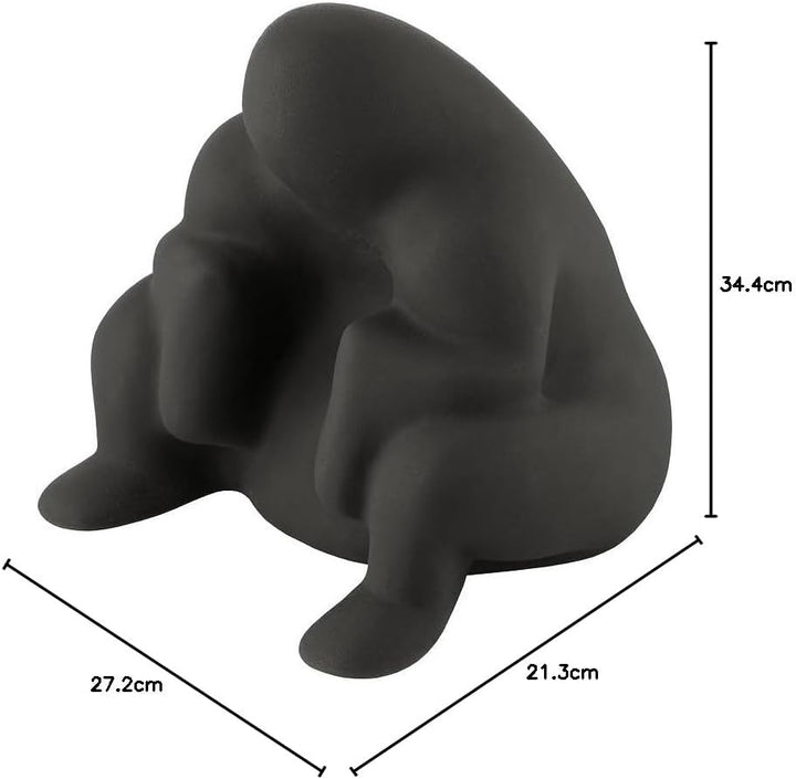 Alessi Dédé PS18 B - Design Türstopper aus Thermoplastischem Harz, Schwarz, One Size