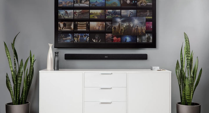 Denon DHT-S216 2.1 TV Soundbar mit integriertem Subwoofer, Bluetooth, HMDI ARC, 4K UHD, Dolby Digita