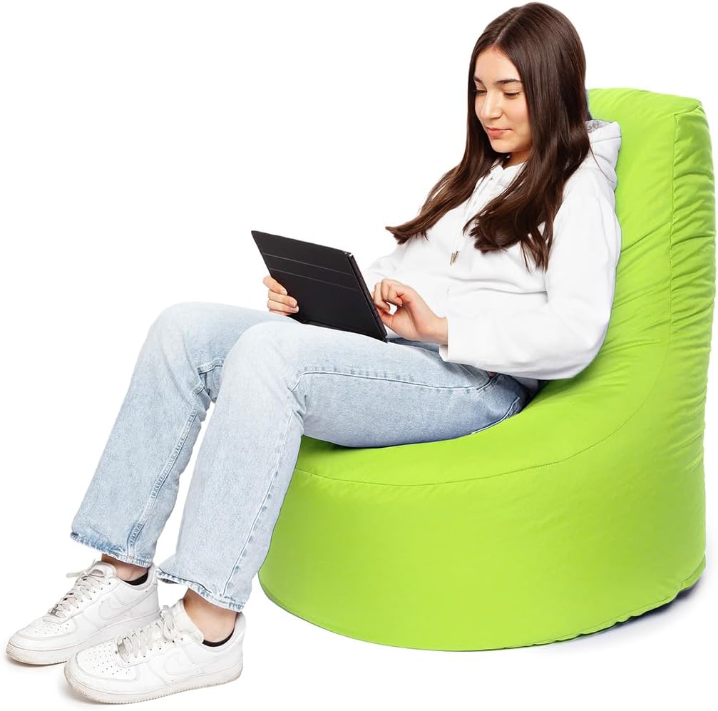 PATCH HOME Gamer Sessel mit Reissverschluss Lounge Kissen Sitzsack Sitzkissen Bean Bag In & Outdoor