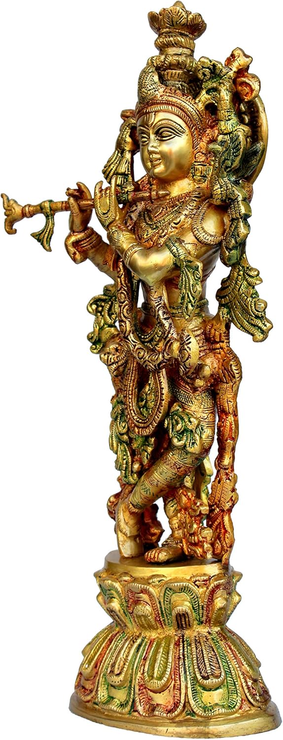 eSplanade Radha Krishna Kishan Murti Idol Statue Skulptur | Pooja Idols | Heimdekoration (45,7 cm),