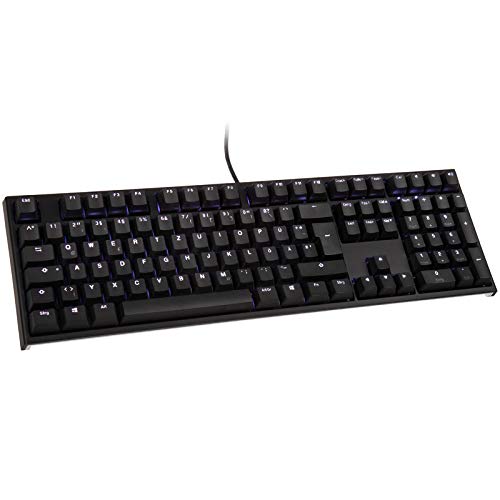 Ducky One 2 Backlit PBT Gaming Tastatur, MX-Blue, weisse LED - schwarz, MX-Blue, weisse LED